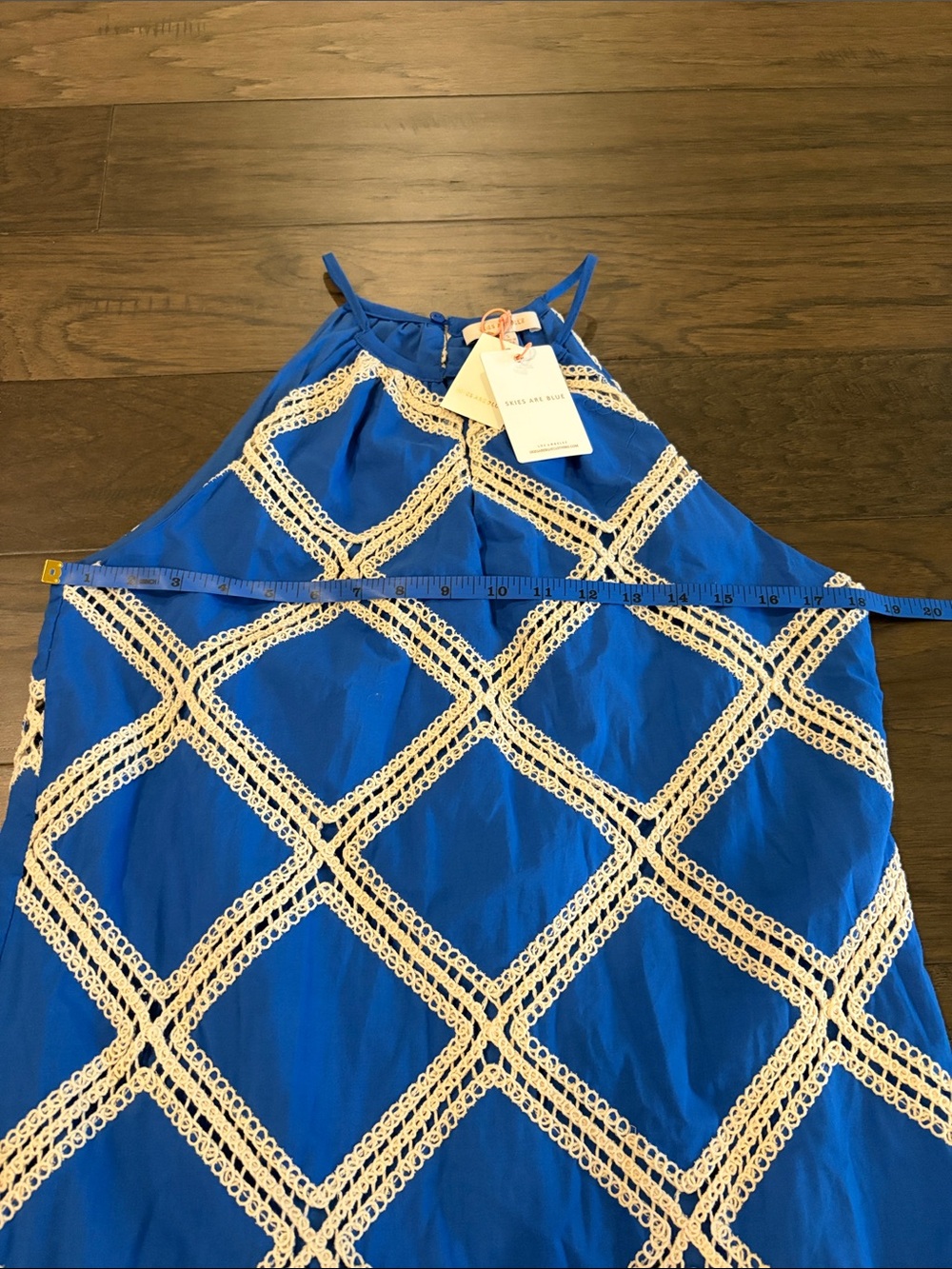 New With Tags Skies are Blue Cotton Lattice Dress Sz S - Picture 7 of 11